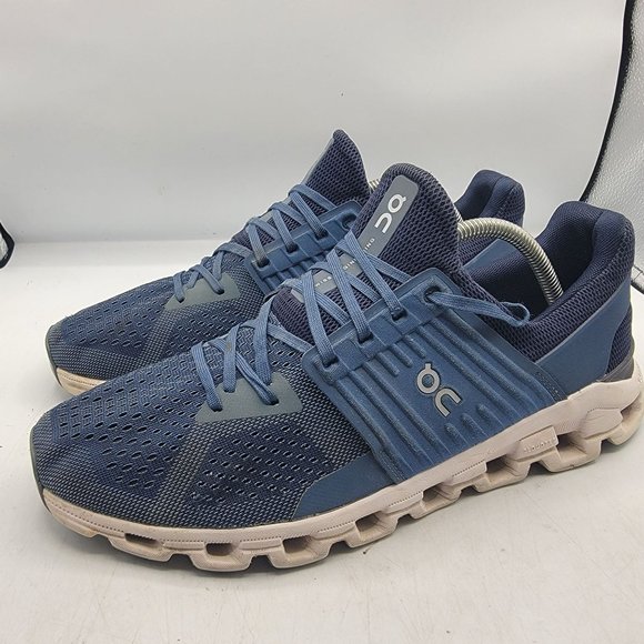 On Cloud Cloudswift Mens 10.5 Cloudtec Running Shoes Blue Helion Athletic - Picture 4 of 13